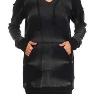 Mystree Black Hoodie Top